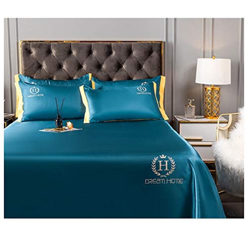 NA DWFF Ice Tappeto di Seta in Tre Pezzi Lavabili Estate e Mat Pieghevole, Ti Permettono di Avere Una Fresca Estate (Color : Blue A, Size : B-2.5mx2.5m)