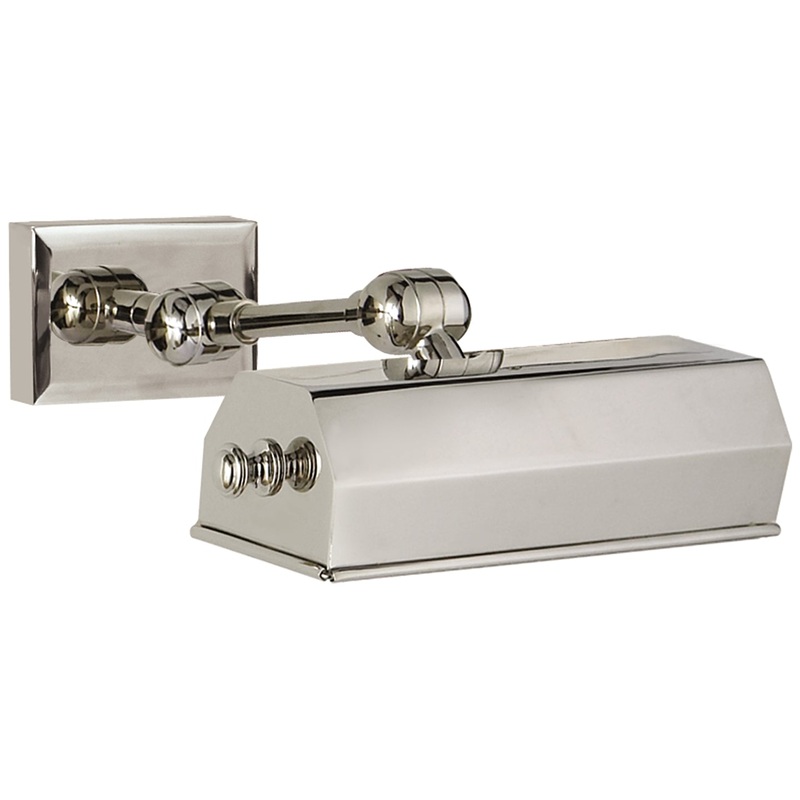 One Light Wall Sconce from the Dorchester Picture Light Collection in Polished Nickel Finish by Visual Comfort Signature
