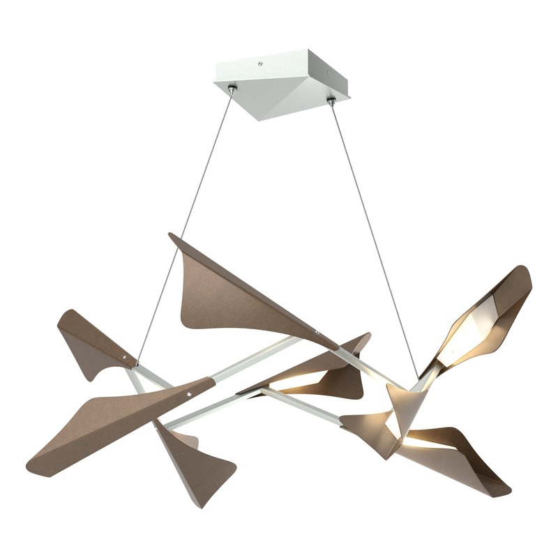 Plume 8-Light LED Pendant Vintage Platinum Bronze