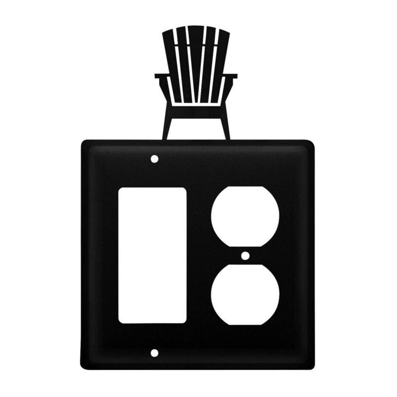 Village Wrought Iron EGO-119 Double Adirondack Single GFI & Outlet CUSTOM Product