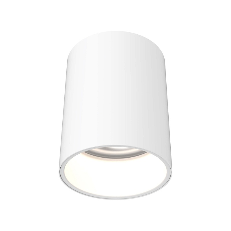 5″ Cylinder Flush Mount White