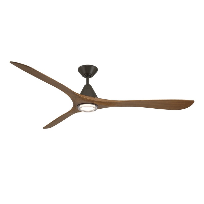 72″Ceiling Fan from the Carve Collection in Bronze/Distressed Koa Finish by Modern Forms Fans
