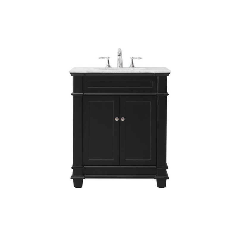 Bathroom Vanity Set from the Wesley Collection in Black Finish by Elegant Lighting
