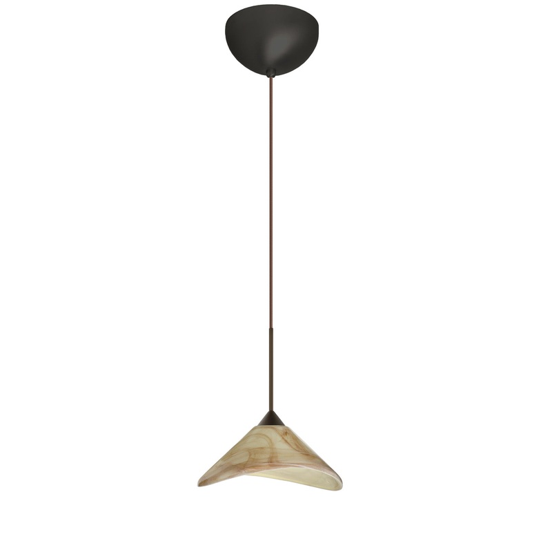 Besa 1XC-191383-LED-BR Hoppi One Light Pendant Bronze