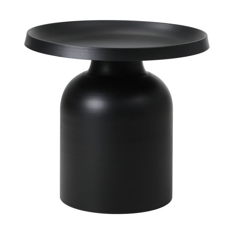 Coffee Table Round Side Table Black