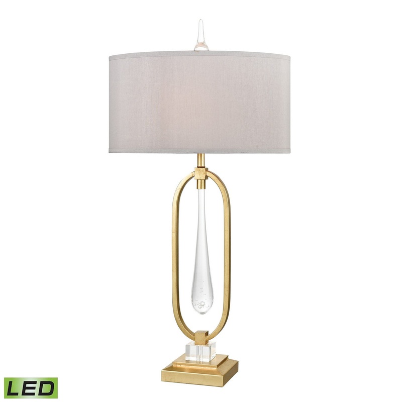 ELK Home D3638-LED Spring Loaded LED Table Lamp Gold Leaf