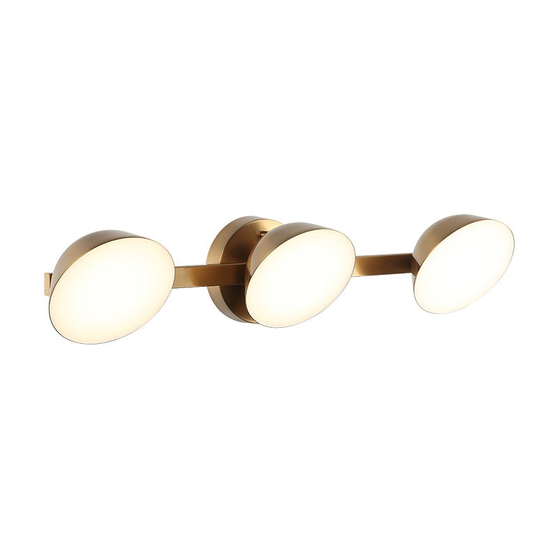 Emerson 3-Light Wall Sconce Aged Gold Brass