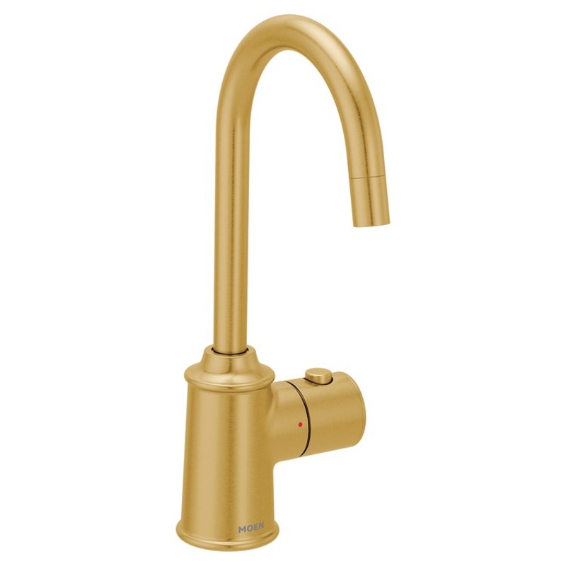 Hot Water Dispenser Sip Traditional Instant 1 Lever High Arc Brushed Gold