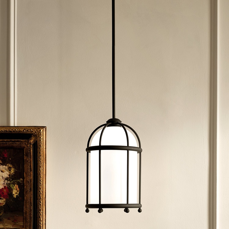 Kichler 52464BKT One Light Pendant, Textured Black