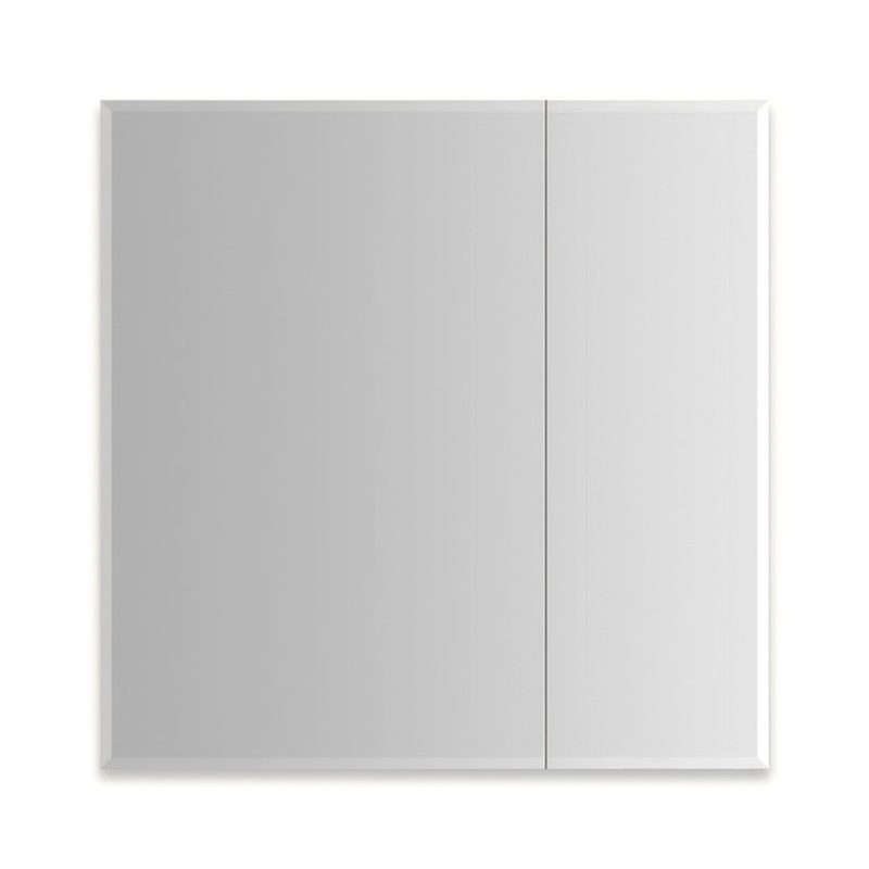Medicine Cabinet M Series Reserve 30 x 30 x 6 Inch 2 Doors Mirrored Slow Closing Left Beveled Edge/Electric/Interior Light