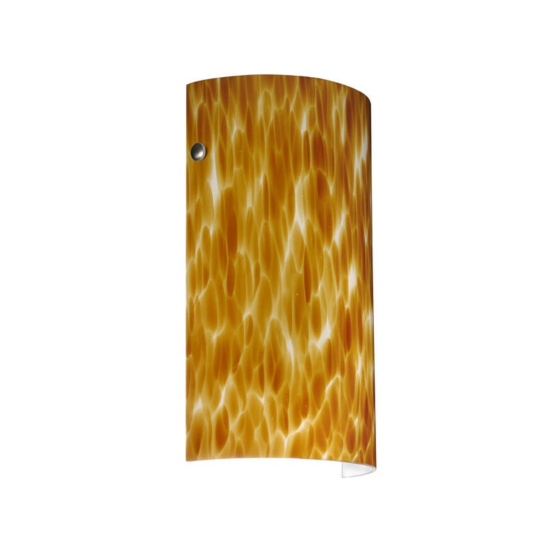 One Light Wall Sconce from the Tamburo Collection in Satin Nickel Finish by Besa