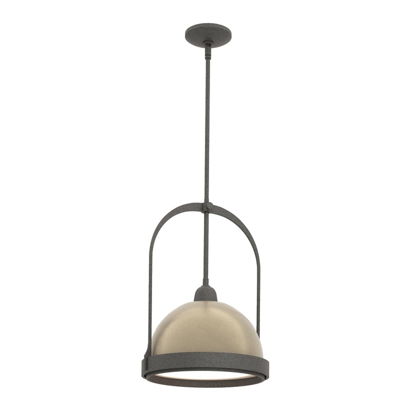 Atlas Small Pendant Natural Iron Soft Gold