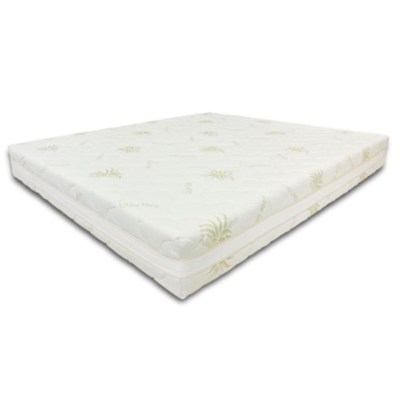 Baldiflex Emporio Materasso Singolo Molle Insacchettate 800 Molle, Fodera Aloe Vera, 80x190cm