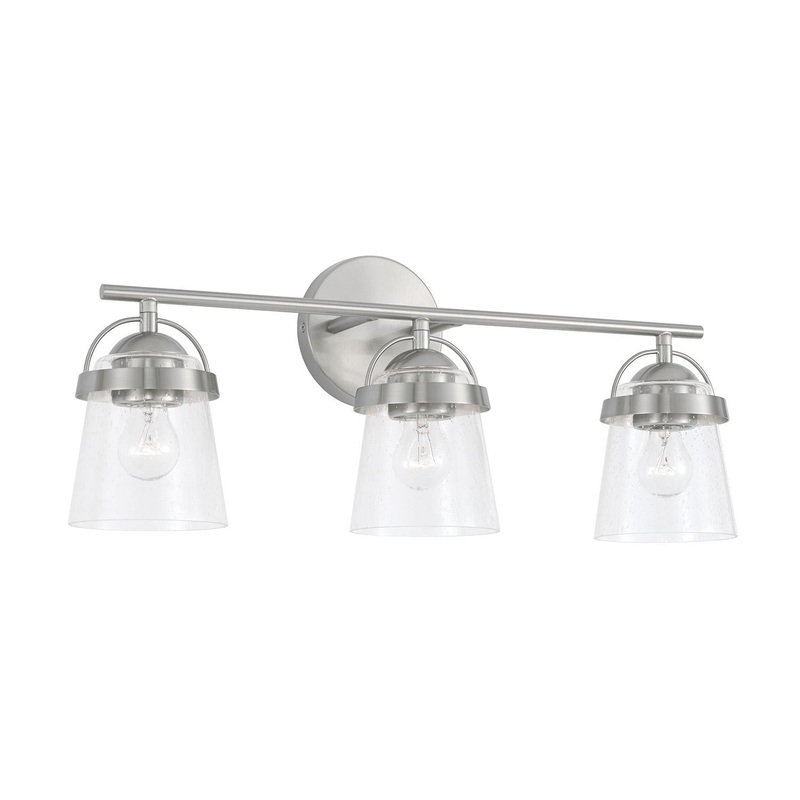 Capital Lighting 147031BN-534 Madison 3 Light Vanity Brushed Nickel