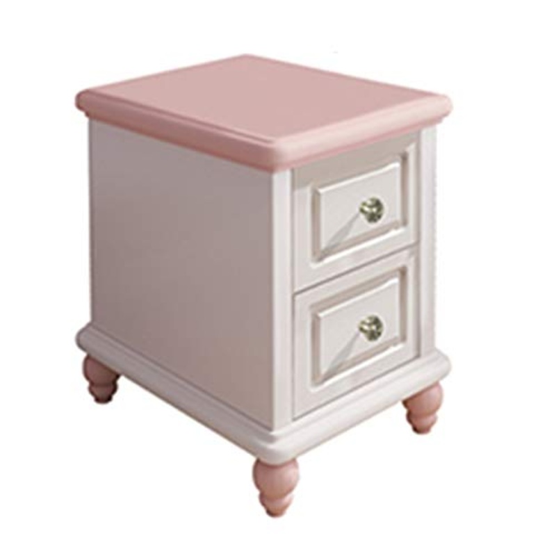 Comodini Comodino da Letto Mini Comodino Ad Angolo Comodino Slim Cabinet Cassetti Blocchetto for Stoccaggio del Comodino Camera da Letto (Color : Pink, Size : 38 * 35 * 53cm)