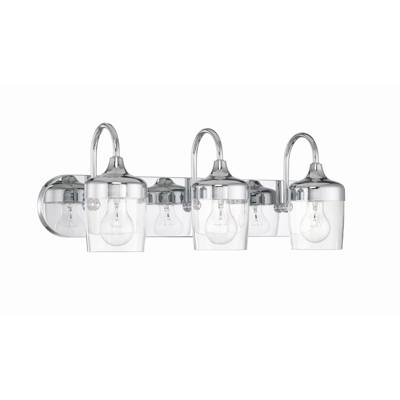Craftmade 58103-CH Wrenn Three Light Vanity Chrome