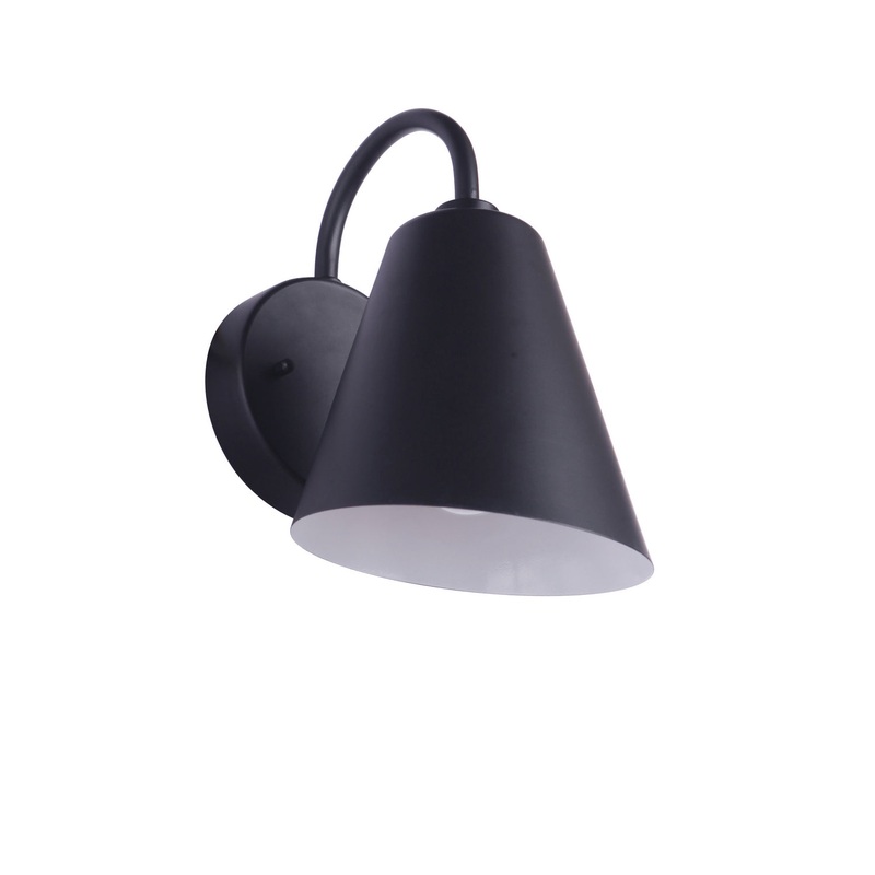 Craftmade ZA5004-MN Point Clear One Light Outdoor Wall Mount Midnight