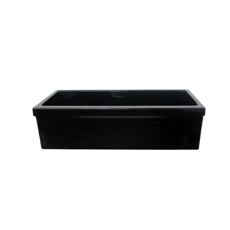 Farmhaus Fireclay Quatro Alcove Large Reversible Sink with Decorative 2 ” Lip on One Side and 2″ Lip on the Opposite Side