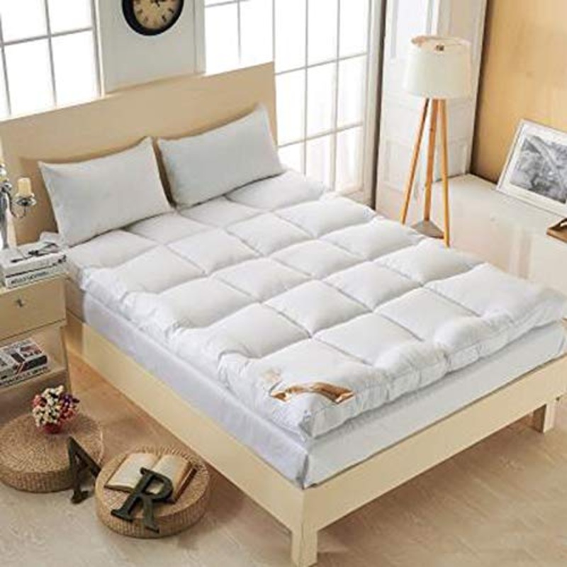Kunyun Thiccio e Comodo Tatami Materasso per Pavimenti/Letto Moda Comodo futon per Hotel a Cinque Stelle ad albergo Addensato Singolo Uso (Colore : White, Taglia : 90x200cm)