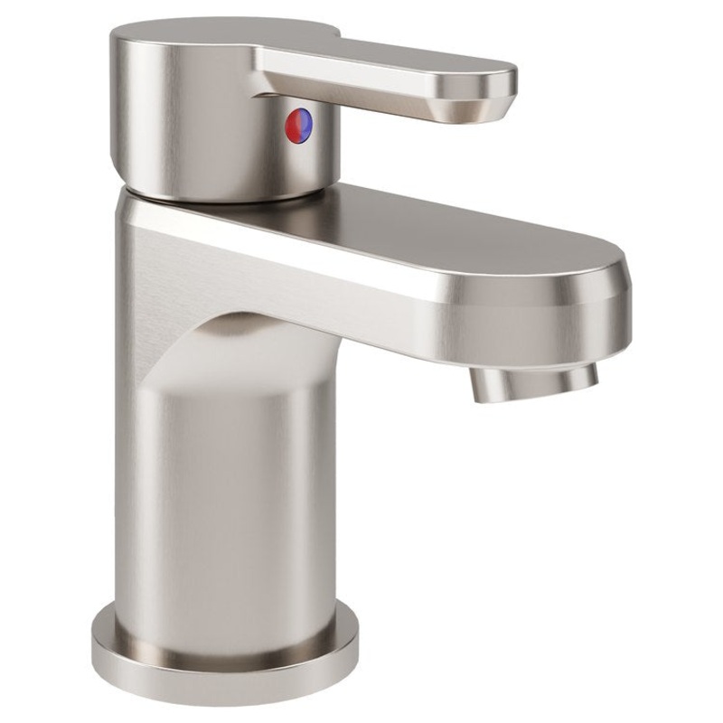 Lavatory Faucet Solarity 1 Lever ADA WaterSense Satin Nickel 1.0 Gallons per Minute Deck Mount Push-Pop 1 Hole