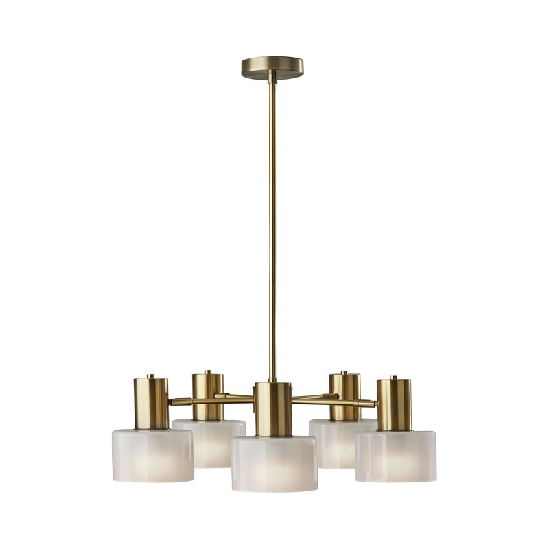 Rhodes Chandelier Antique Brass