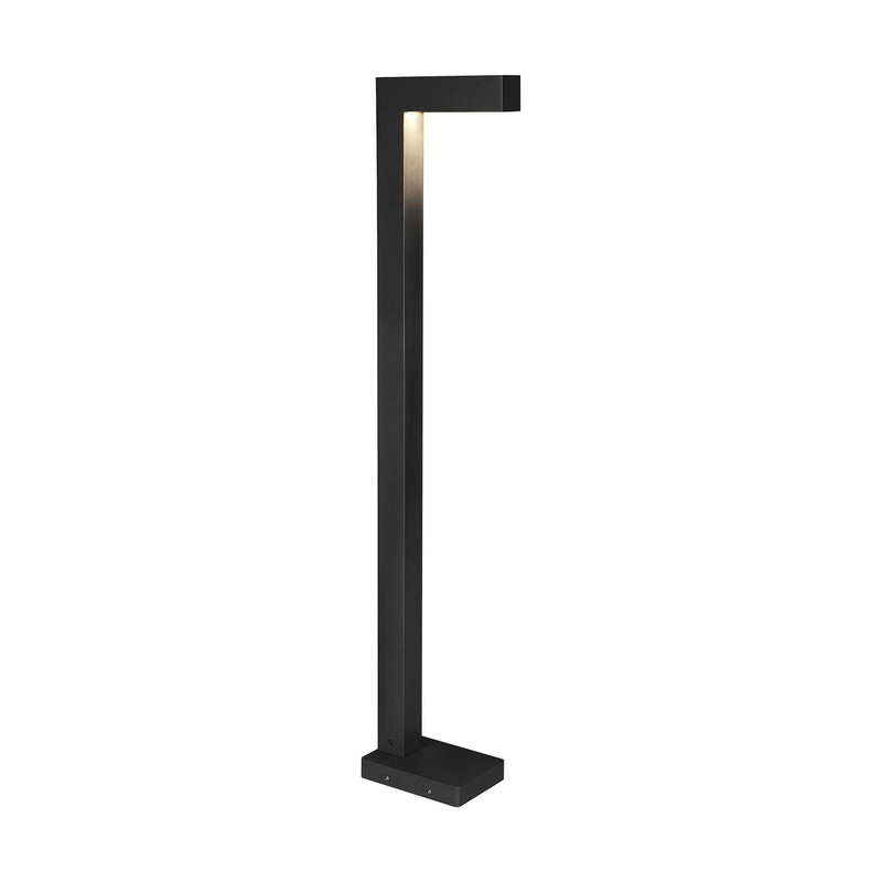 Strut 42 Outdoor Bollard Black 4000K Button Photocontrol