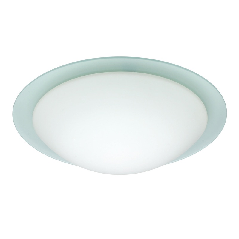 Three Light Ceiling Mount from the Ring Collection in White Finish by Besa