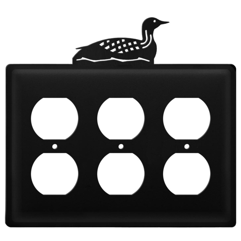 Village Wrought Iron EOOO-116 Triple Loon Triple Outlet Cover CUSTOM Product