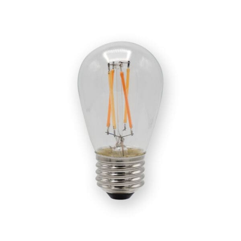 2.0W/S14 Dim To Warm Bistro Light Filament Bulb W/ Clear Glass, Input Voltage 120V Ac, 2.0W/130 Lumens, Cri 96.4, Cct 1800 – 2700K LED Miniature Lamp by Emery Allen