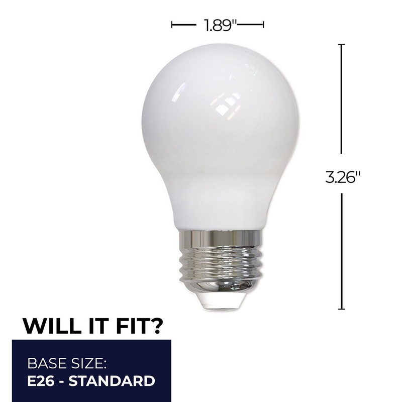 7.60Watt A15 Milky, 800  Lumens, E26 base, 120 Volt Light Bulb by Bulbrite