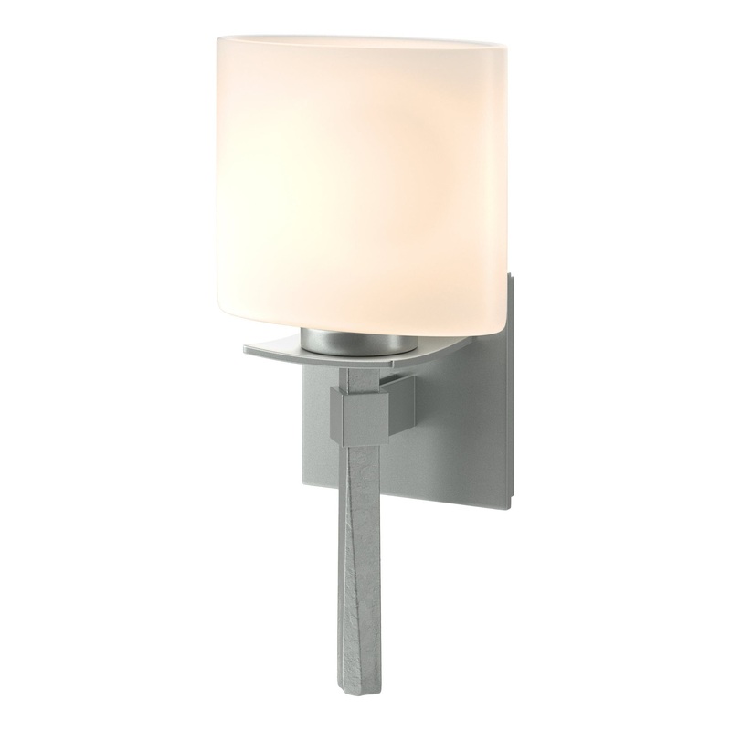 Beacon Hall Ellipse Glass Sconce Vintage Platinum