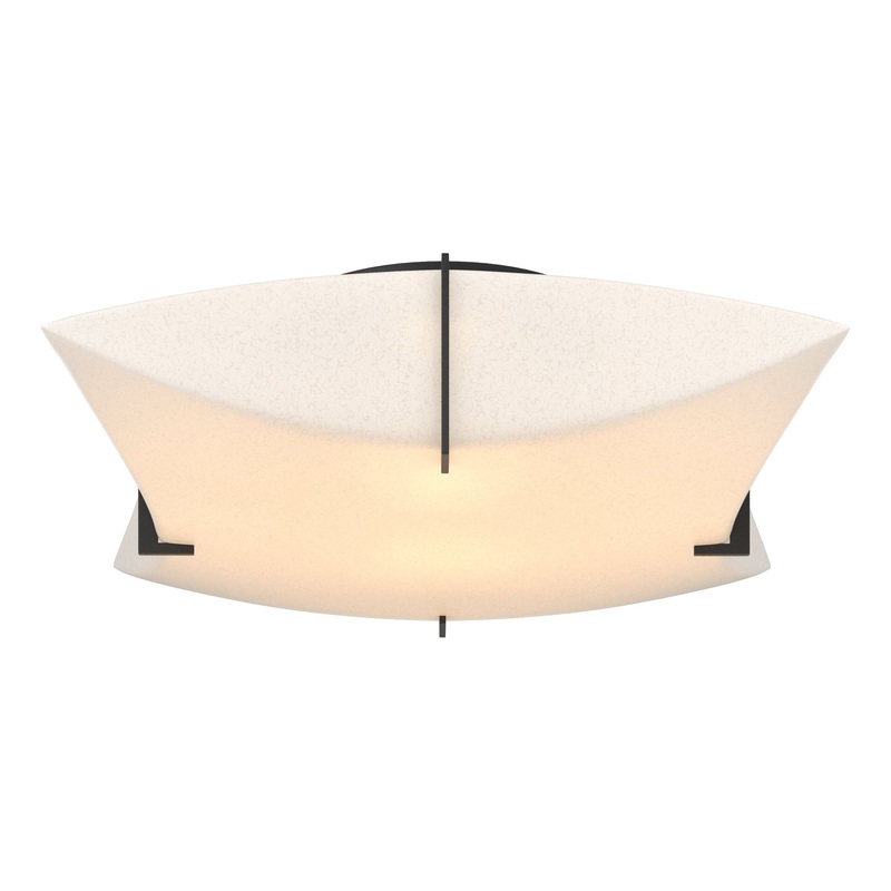 Bento Semi-Flush Mount Black