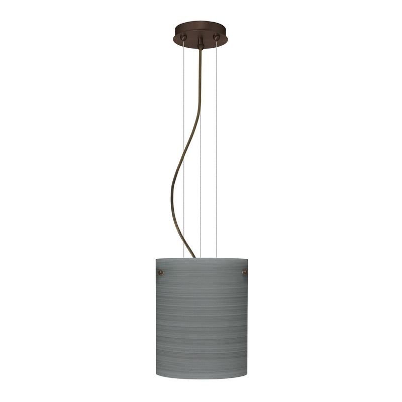 Besa 1KG-4006TN-BR Tamburo One Light Pendant Bronze