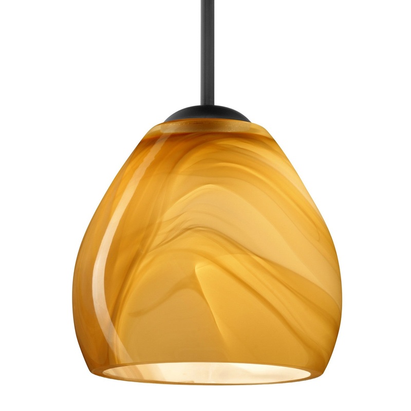 Besa B-4122HN-BK Besa Bolla Pendant One Light Pendant Black