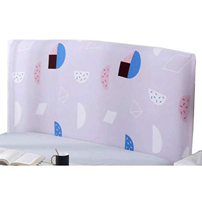 Copri Testata Letto per Matrimoniale Queen Elastico Fodera per Testiera Letto Testiera in Legno/Pelle Copertura per Protezione Coperchio per Decorazione Schienale,P-HeadboardLength200-220cm