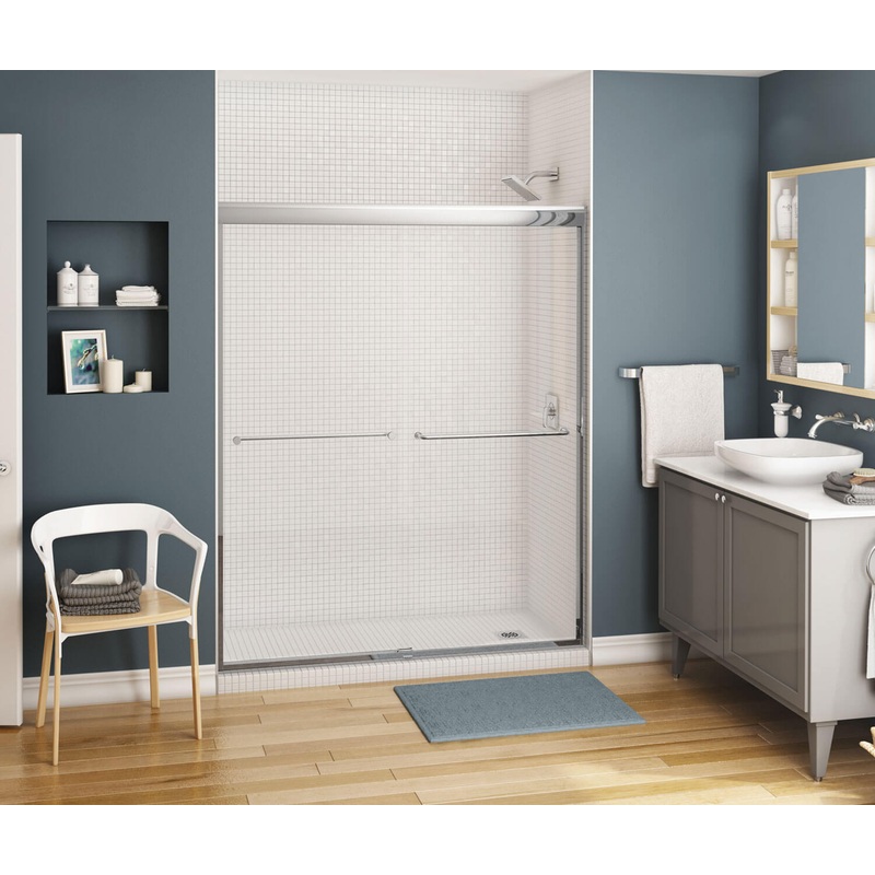 Kameleon Sliding Shower Door 55-59 x 71 in. 6 mm