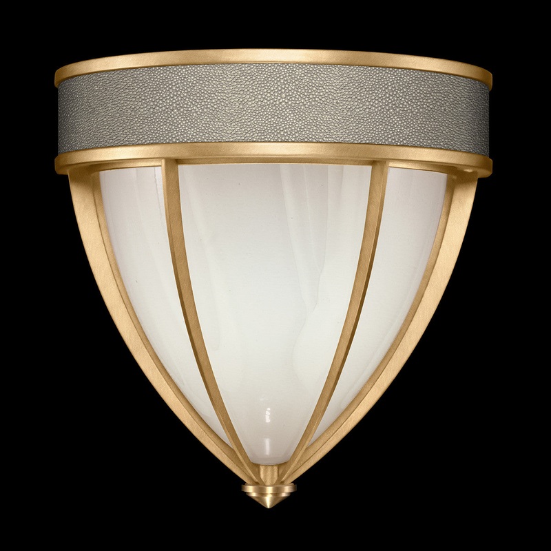 Mirage 12.25″H Sconce Gold Leaf/Brass/Coco