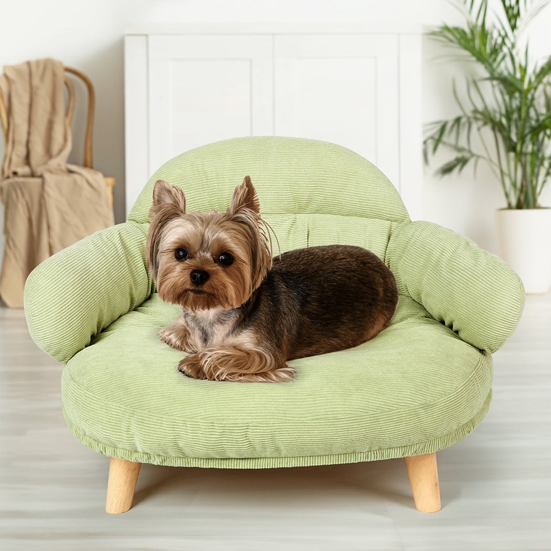 Pawz Elevated Pet Dog Cat Sofa Bed Couch XL Size Green