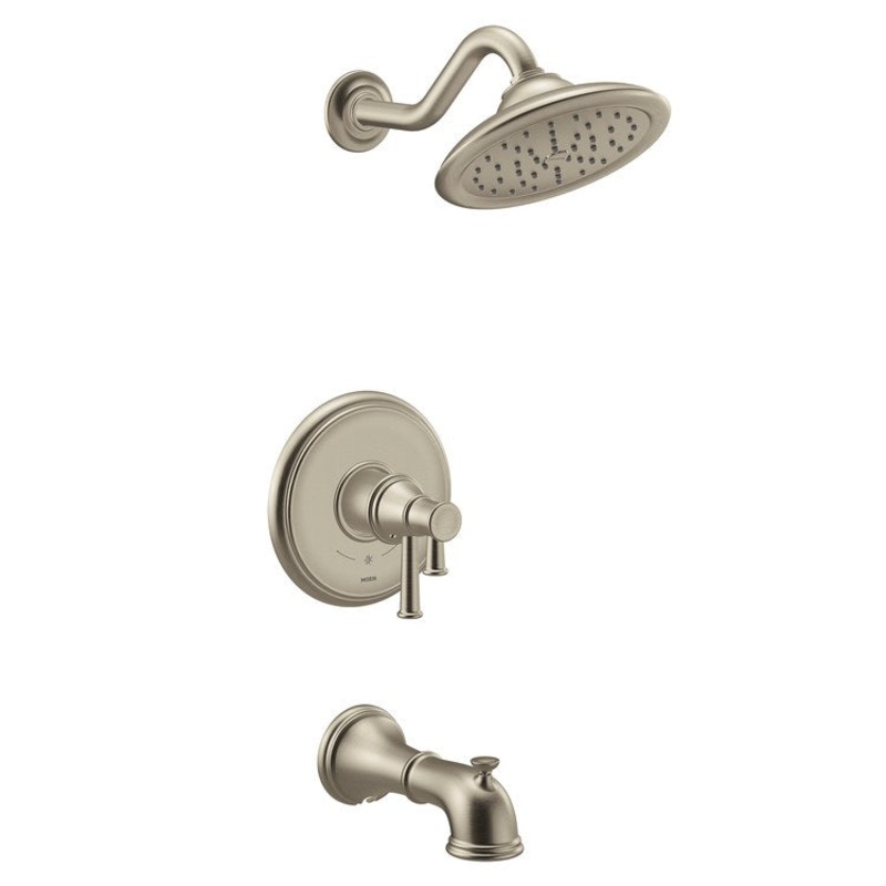 Tub and Shower Trim Belfield M-Core 4-Series 2 Lever Brushed Nickel WaterSense ADA 1.75 Gallons per Minute