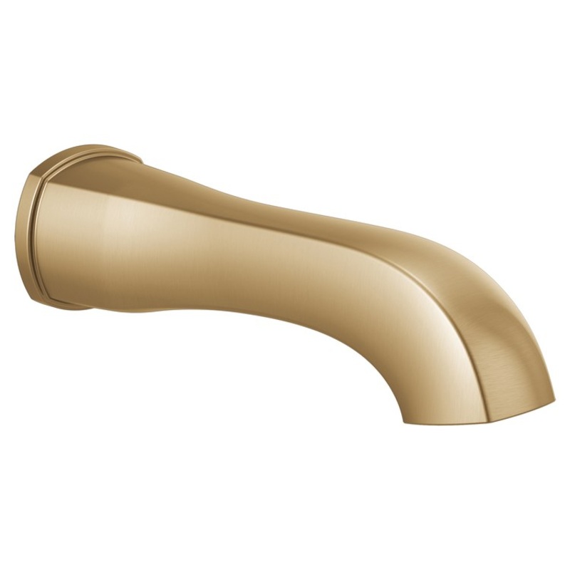 Tub Spout Stryke Non-Diverter Lumicoat Champagne Bronze Metal 1/2 IN IPS