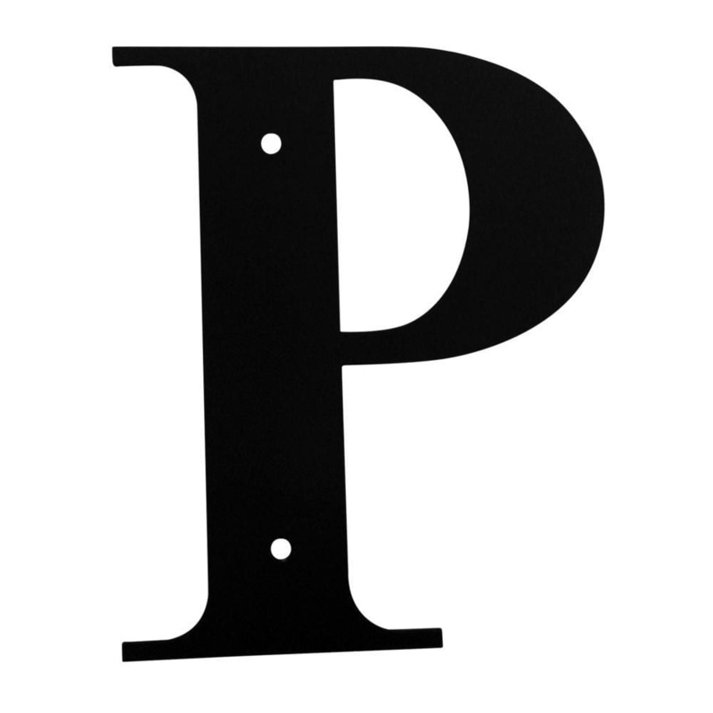 Village Wrought Iron LET-P-S Letter P Small