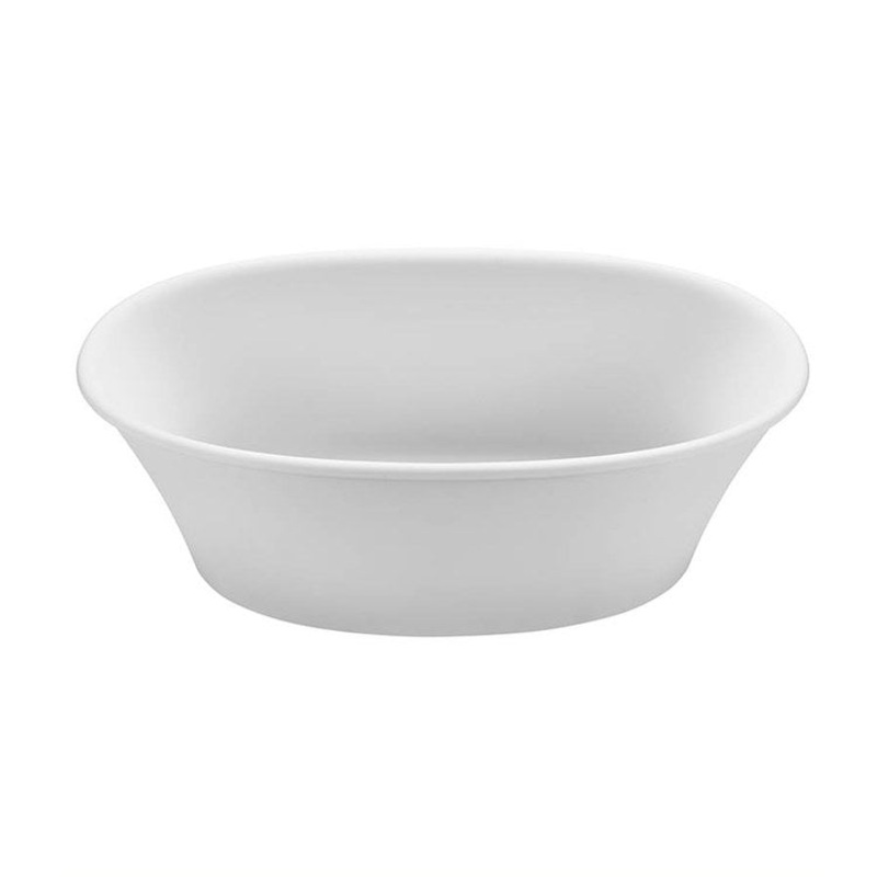 Air Tub Charlotte 57.75 x 32 Inch Freestanding Rear Center Drain White Gloss Oval