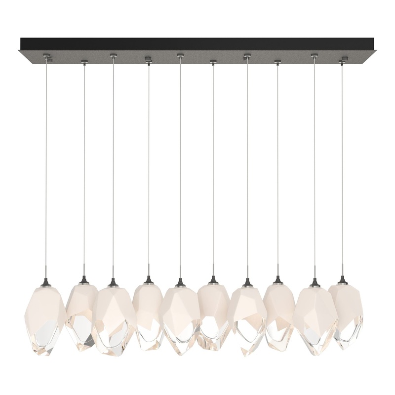 Chrysalis 10-Light Large Crystal Pendant Natural Iron White Crystal (WP)