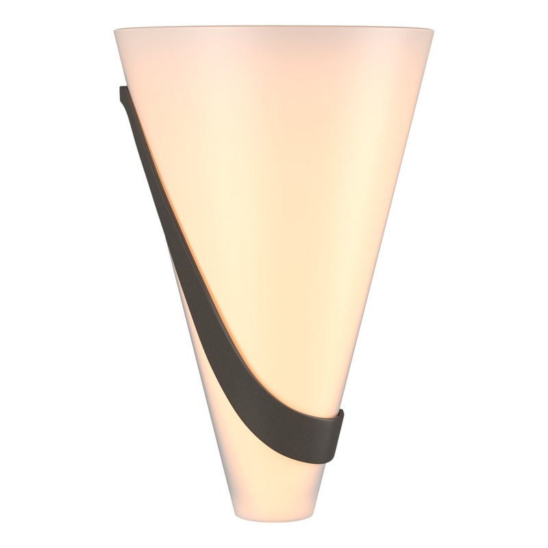 Half Cone Sconce Dark Smoke Left