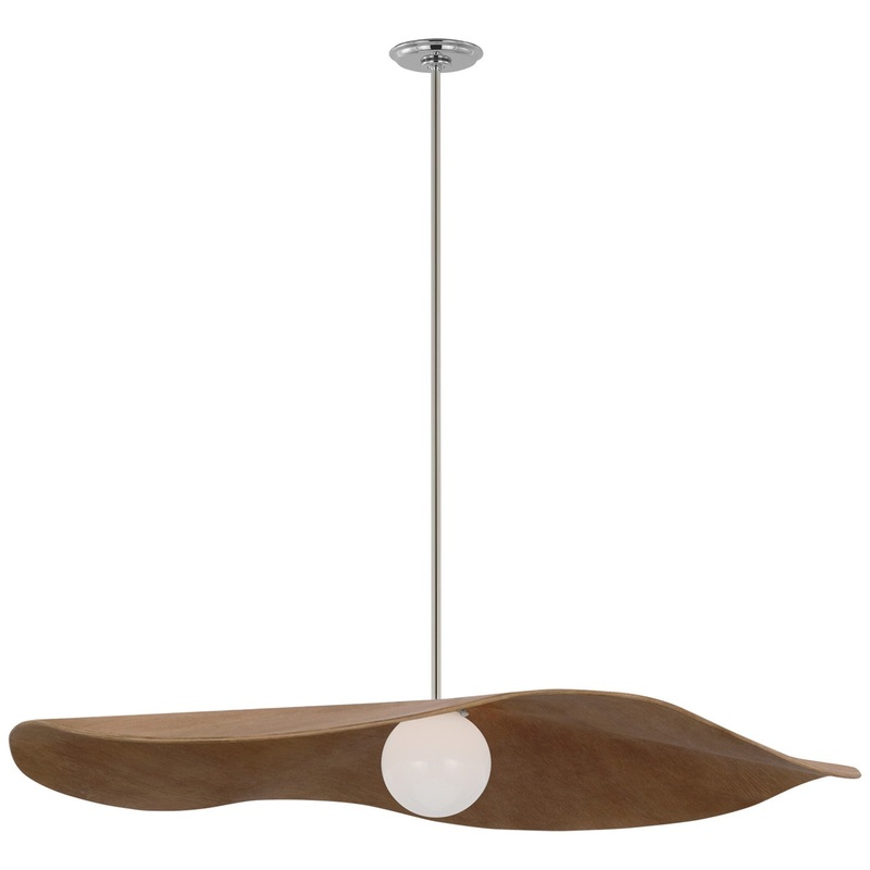 LED Pendant from the Mahalo Collection in Polished Nickel Finish by Visual Comfort Signature