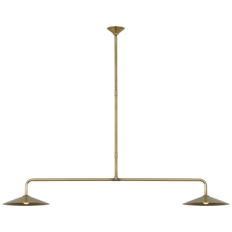 LED Pendant from the Ponce Collection in Hand-Rubbed Antique Brass Finish by Visual Comfort Signature