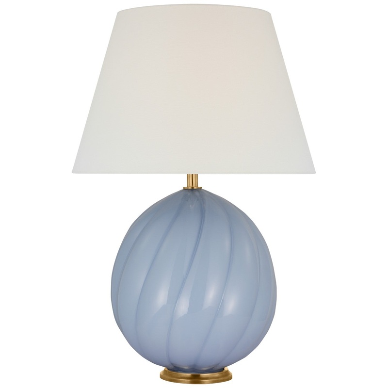LED Table Lamp from the Talia Collection in Blue Finish by Visual Comfort Signature