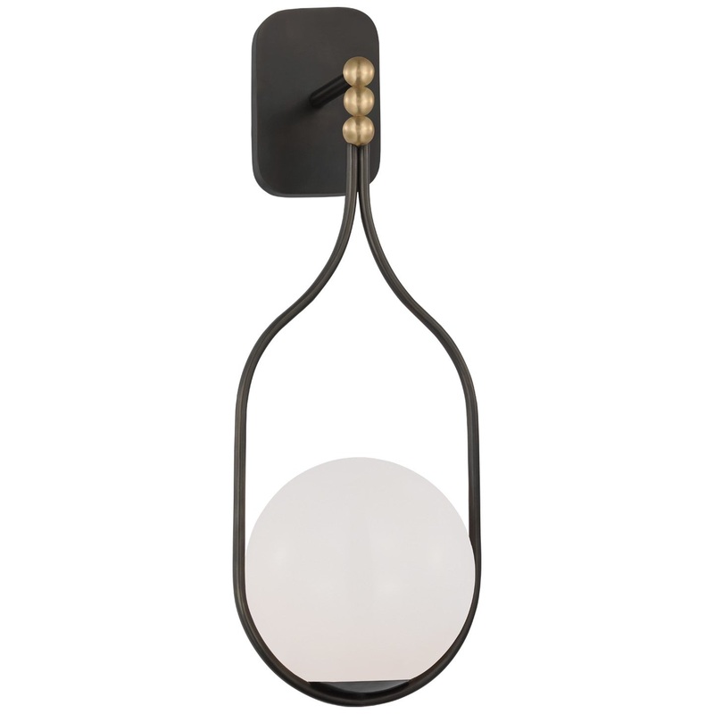 LED Wall Sconce from the Jodo Collection in Bronze And Brass Finish by Visual Comfort Signature