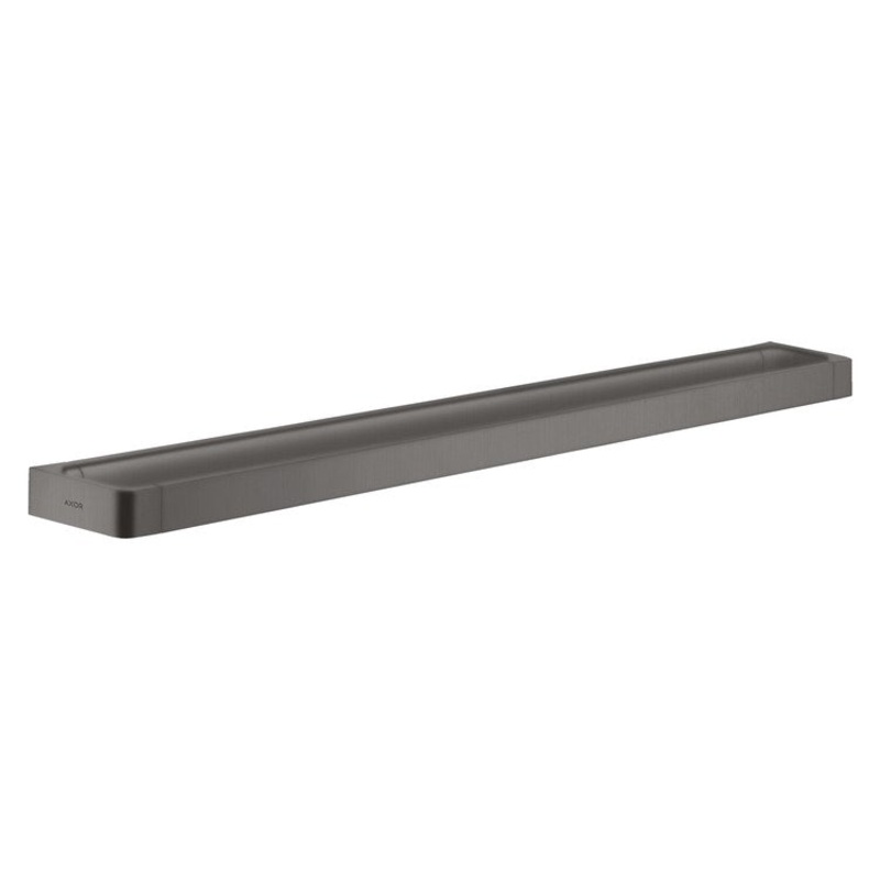 Towel Bar Universal SoftSquare 24 Inch Rail Brushed Black Chrome Metal