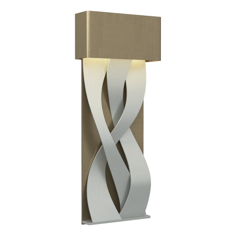 Tress Small LED Sconce Soft Gold Vintage Platinum